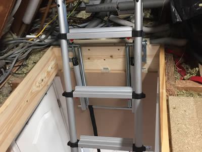 Telescopic loft ladder