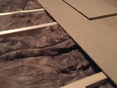 Loft boarding over insulation