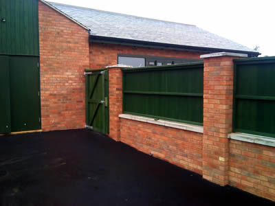 Wooden fencing